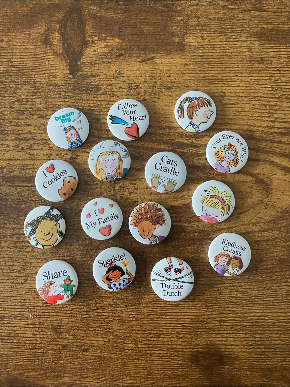 American Girl of Today Grin Pins